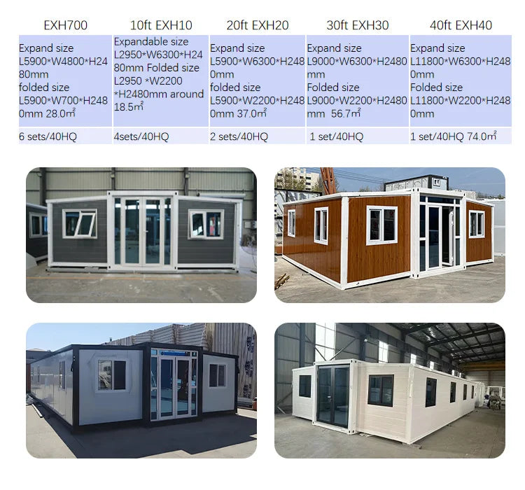 Best Price Extendable Prefab Cabin Expandable Container House for Hotel 20ft 40ft Expandable Container House for Sale