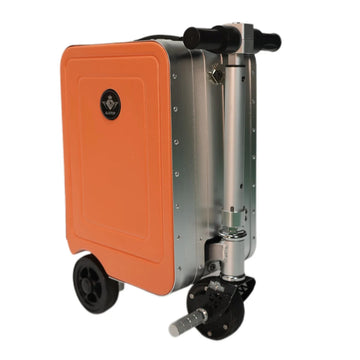 Durable Electric Carry-on Cycling Luggage Lightweight Portable Aluminium Frame Smart Follower USB Charging Damping TSA Hard