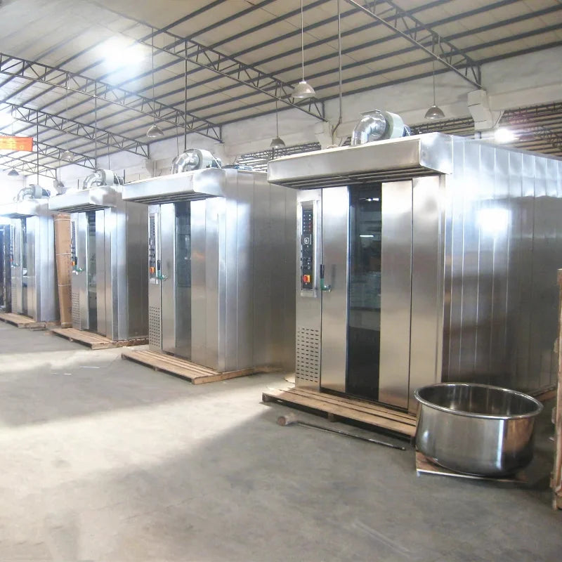 Rotary Rack Oven HELAXEN Oven Rotary Commercial Rotary Pizza Oven Gas Baking Oven Easy Clean