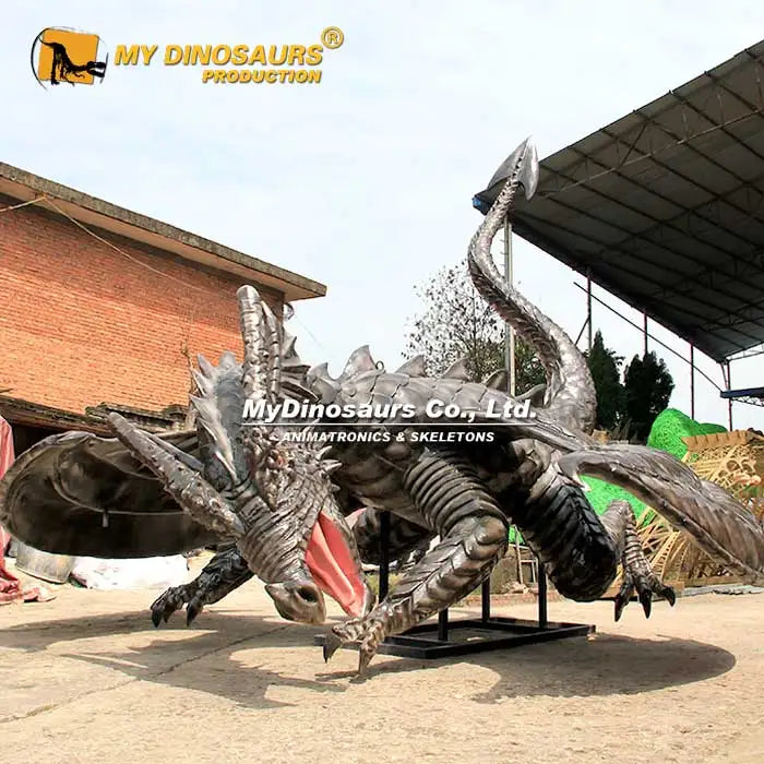 My Dino XJ003 Exhibition Realistic Life Size Garden Dragon Statue