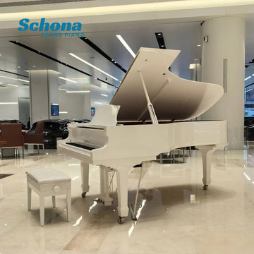 White Baby Grand Piano 5 Foot Polished Finish Mechanical Advanced Professional for Home Wedding Wholesale Automatic Playing