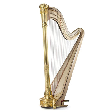 OEM Vintage 47 String Pedal Harps Top Octave G - 7th Octave C Harp Bow Brand Strings Extended Pedal Harp Trolley SET