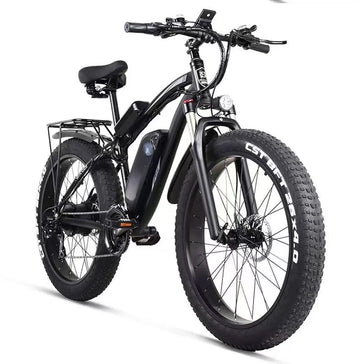 Beyaan 1000W Brushless Electric Bike — Steel Frame, Fat Tire, 48V 20Ah/15Ah, Snow & Mountain Riding