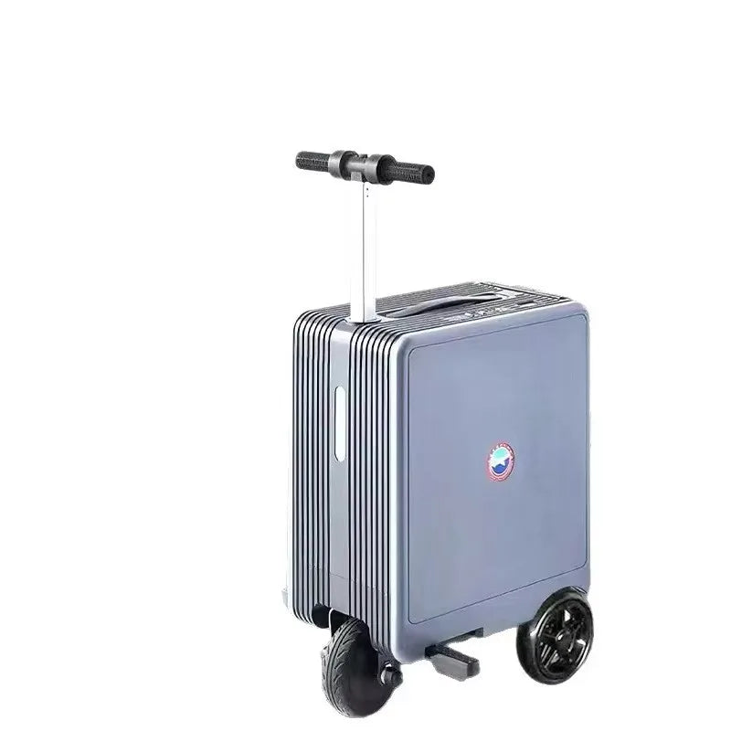 Smart Two-Wheel Scooter 10 Inch Tire Foldable Suitcase Removable Battery 15km Range Hidden Telescopic Handle 11-20km/h Speed