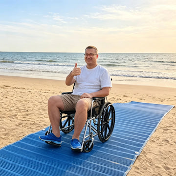 Hot Selling Polyester Beach Access Mesh Walkway Anti-slip Mat 95% Filter Efficiency UV Weather Resistant 3.6mm Thick for