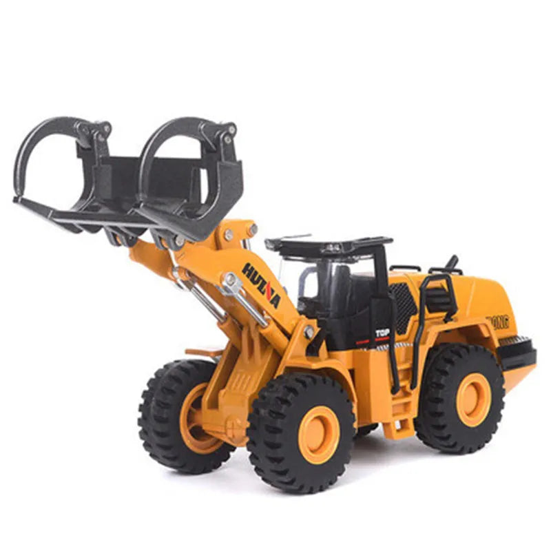 1:50 Scale Diecast Construction Vehicle Model — Excavator, Forklift & Dump Truck, 32 Styles
