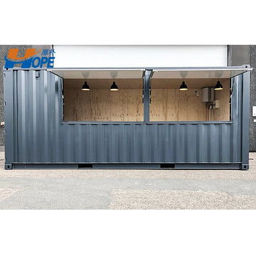 20ft Flat Pack Shipping Container Prefab Steel Container House with Two Bedrooms for Home Villa Mall or School Use