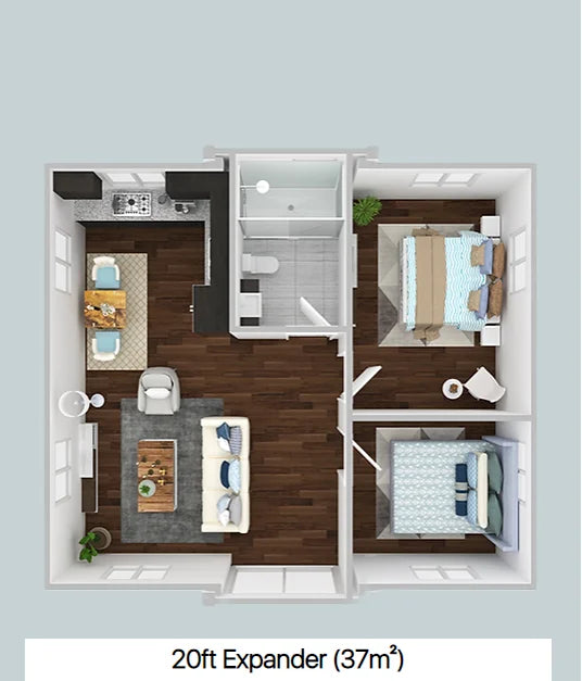 Prefabricated 20ft 40ft Portable Folding Expandable Container House Mobile Prefab Tiny Home 2 3 Bedroom for Australia Sale