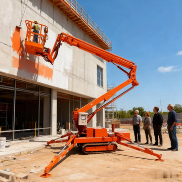 Electric Steel Spider Lift Hydraulic Lift 12M 16M Popular Stylehydraulic Trailed Towable Spider Aerial Boom Lift For America