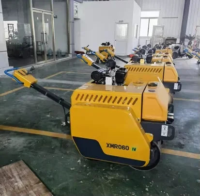 Reliable Engine 600KG Double Drum Vibratory Compactor Asphalt Trench Digger XMR060 Hydrostatic Drive Walk-Behind Roller