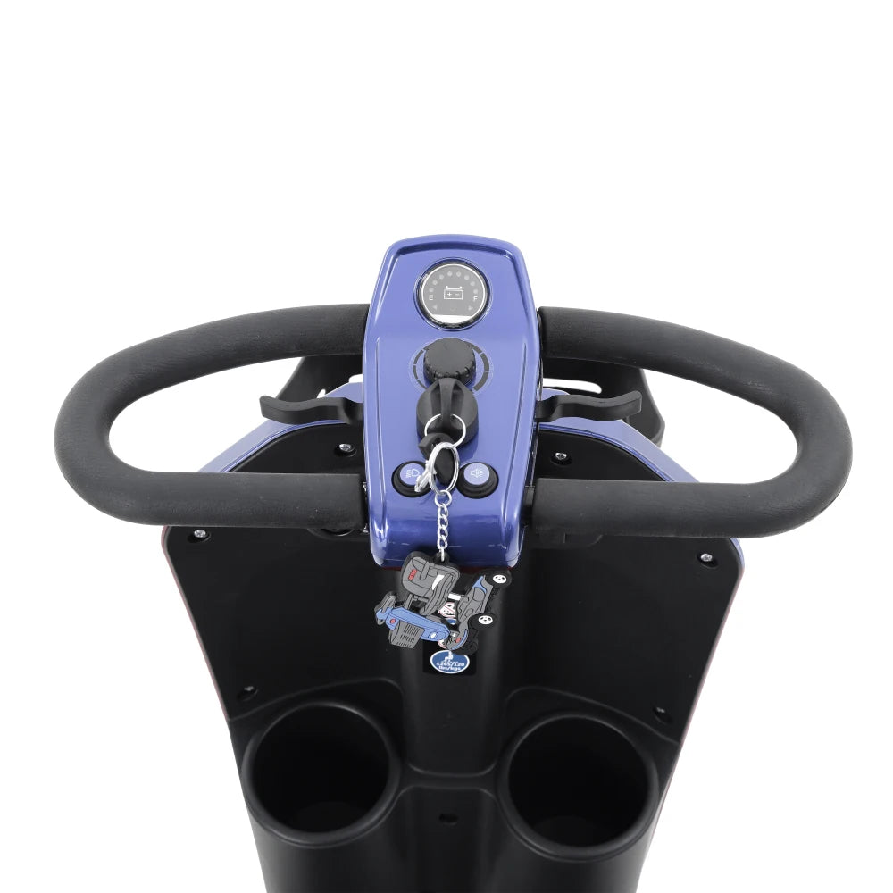 Outdoor Mobility Electric Scooter with 2pcs*20AH Battery Max Driving Range 16 Miles with Cup Holders & USB Charger Port 4 Wheels