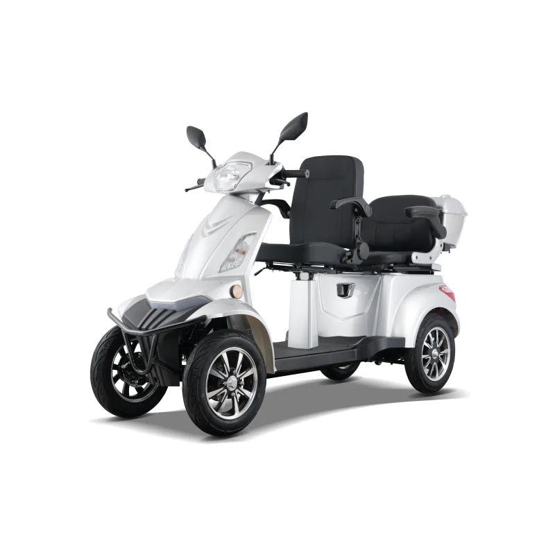 Simple Elegant Versatile 1000W/20Ah Lead-acid Battery 200kg Max Load Brushless Motor Waterproof 40-60km Range Four-wheel Scooter