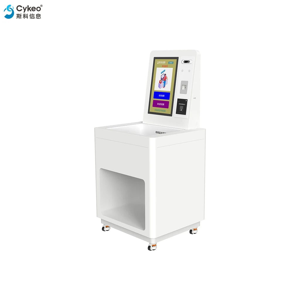 UHF RFID Self Checkout Machine 21.5 Inch Touch Screen Android 12 Smart Payment Kiosk Device for Retail Store Self Service