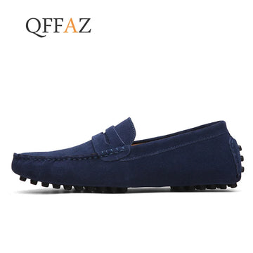 Mens Shoes Fashion Men Loafers Spring Autumn Moccasins Men Genuine Leather Walking Shoes Men's Flats Shoes Zapatos Hombre