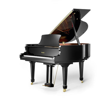 Pearl River Grand Piano RS150 Ebony Polish Golden Hardware  All Spruce Soundboard Roslau Strings Made in Germany