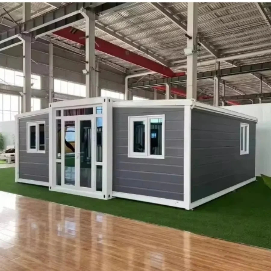 Double-Wing Expandable Steel Container House with Modern Design for Hotels & Offices