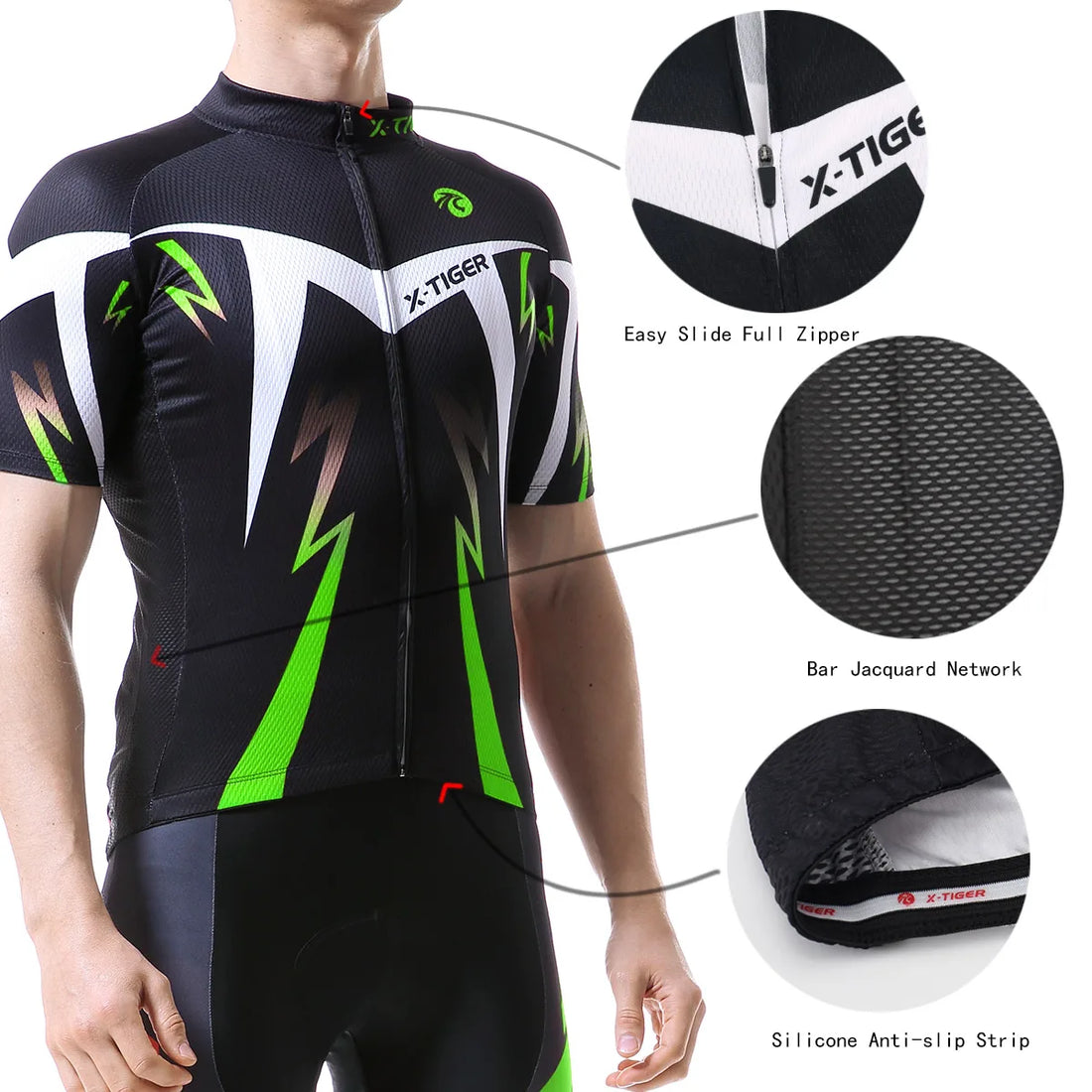 X-Tiger Pro Men's Cycling Jersey & Shorts Set