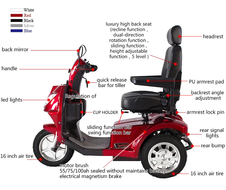 Fashion Smart Scooter Electric Motorcycle Parts