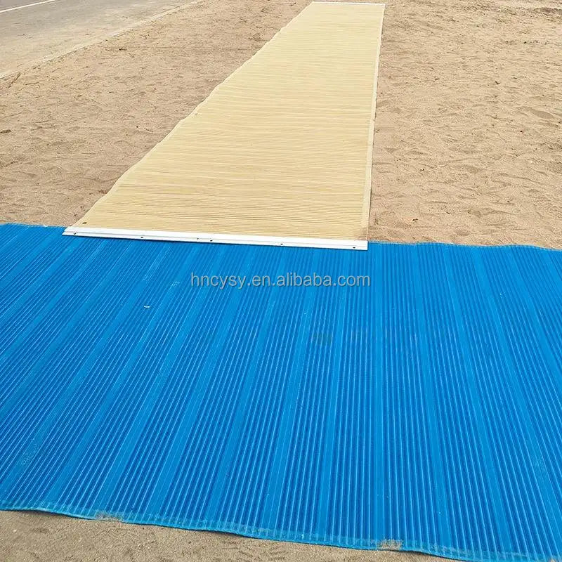 Hot Selling Polyester Beach Access Mesh Walkway Anti-slip Mat 95% Filter Efficiency UV Weather Resistant 3.6mm Thick for