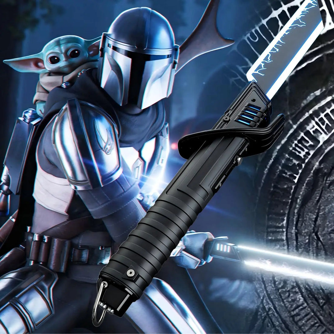 Mandalorian Darksaber for Comic Con | Neopixel Lightsaber Factory Wholesale High Margin for US EU New Resellers & Dropshipping
