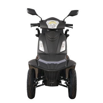 Mid-Size Heavy Duty 4-Wheel Electric Mobility Scooter with Hand Brake for Handicapped Users