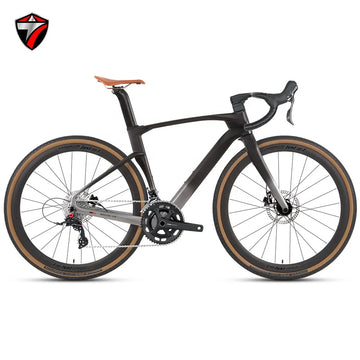 2026 Hidden Cable Handlebar Disc Brake Thru-axle Racing Carbon Fiber Road Bike Gravel Bike 700c*40c Speed Aluminum Alloy Wheels