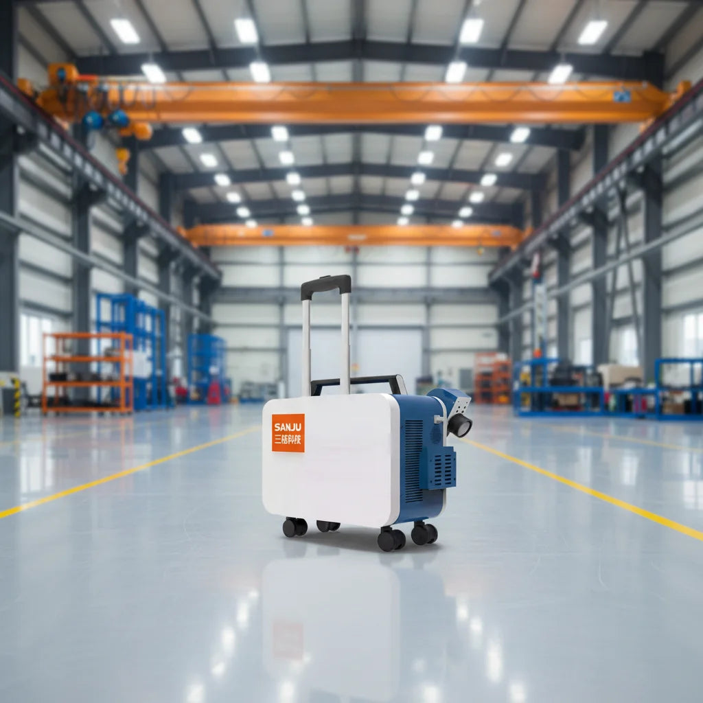 100W-300W Handheld Fiber Pulsed Laser Cleaning Machine | Automatic Portable Suitcase Laser Rust Paint Remover for Industrial