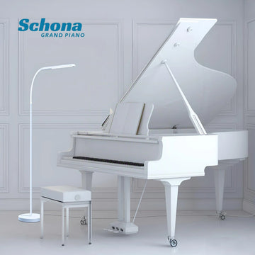White Acoustic Baby Grand Piano 5 Foot Polished Finish for Home Wedding Wholesale, Automatic Playing System Optional