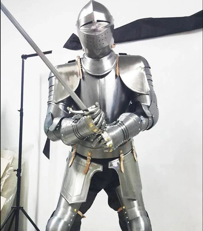 Medieval European Knight Armor Costume — Full Body, Wearable, Halloween & Cosplay