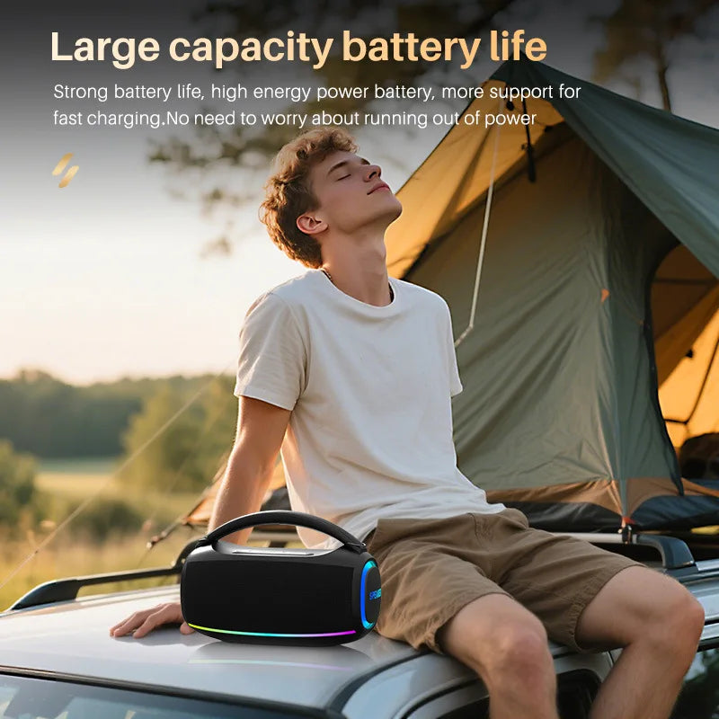 New Private Model 20W High Power for 5.3 Speaker IPX2 Waterproof APP Supported Portable Outdoor RGB Lights Subwoofer Audio