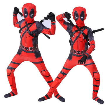 Halloween Cosplay D-Pool Double Swords Stage Clothing Kids and Adult Fancy Dresses Wholesale