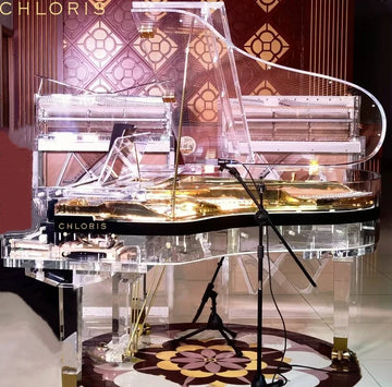All--Crystal  Piano with Full clear Design Case for Luxury Decoration.