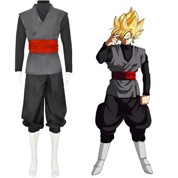 Japanese Anime Style Dark Warrior Cosplay Shirt Complete Set Halloween Role Play Costume for Carnival