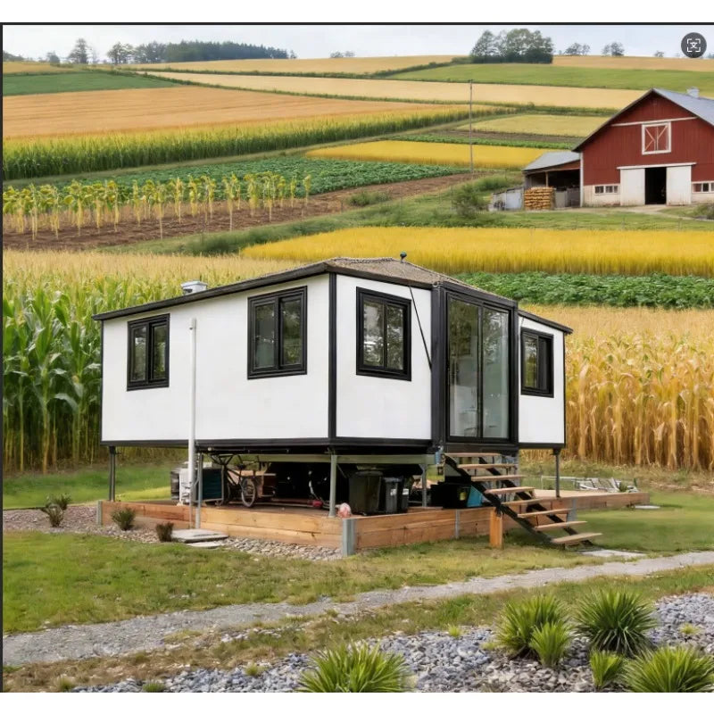 Versatile Expandable Prefab Container House Modular Home Outdoor Living 40ft 2 Unit for Live &Work Dual Use Insulated Waterproof