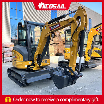 High Quality Engine 3.0 Ton Hydraulic Mini Excavator Construction Machinery 2800KG Micro Excavation With Cabin