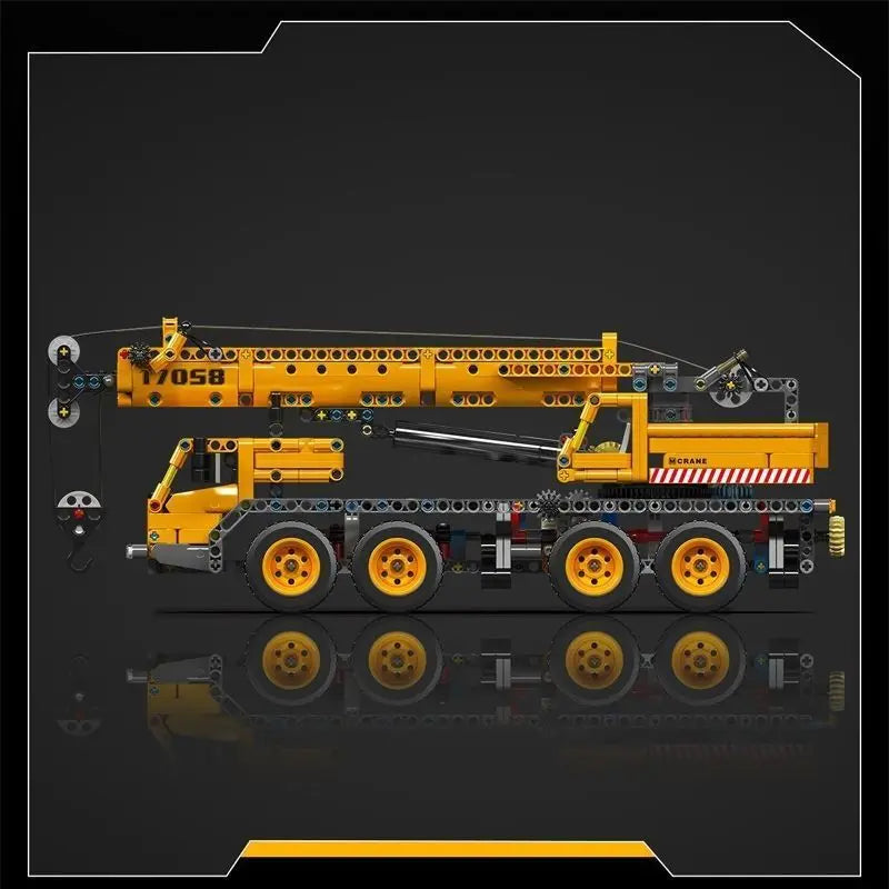 Yuxing 17058 Engineering Crane Building Blocks Set — LEGO-Compatible, Ages 18+