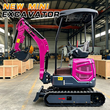 Mini Crawler Excavator with Attachments — Kubota 20HP, CE/EPA, M-08 to M-20
