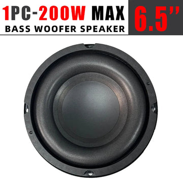 1pc 6.5" Car Subwoofer 200W Audio Speaker 4 Ohm Car Component Stereo Modification Upgrade