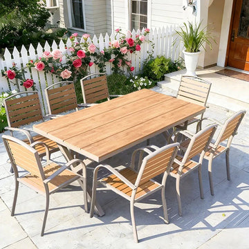 Wood Modern Garden Furniture Sets European Aesthetic Garden Furniture Sets Creative Designer Tuinmeubelsets Outdoor Furniture
