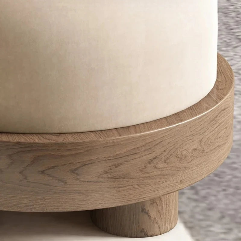 Pouf Furniture Customized Modern Minimalist Sofa Living Room Stool Solid Wood Low Shoe Changing Stool Sillas Plasticas