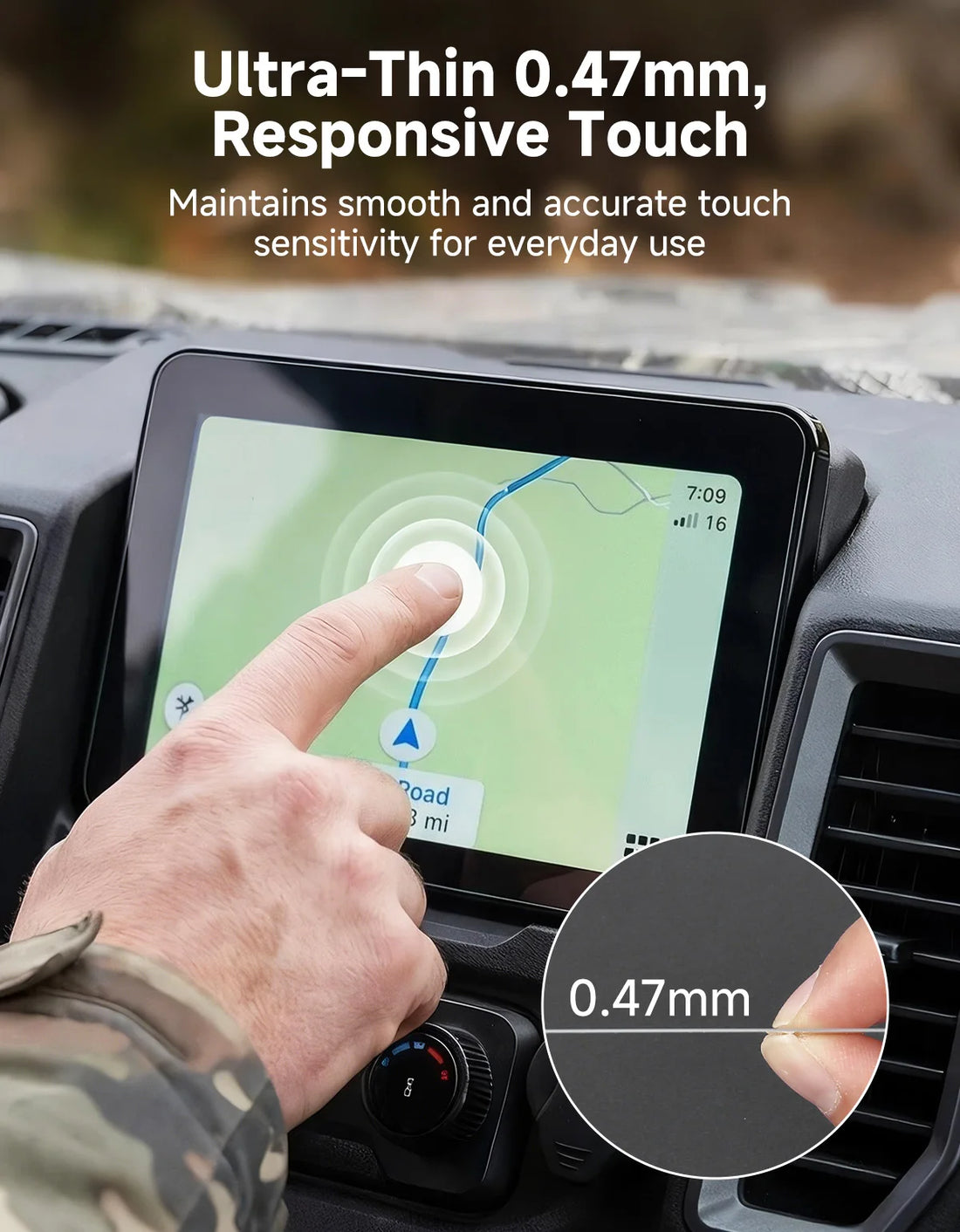 HD Clear Screen Film Tempered Glass Navigation Screen Protector For CFMOTO UFORCE U10 PRO/ PRO XL / PRO HIGHLAND 2025-2026