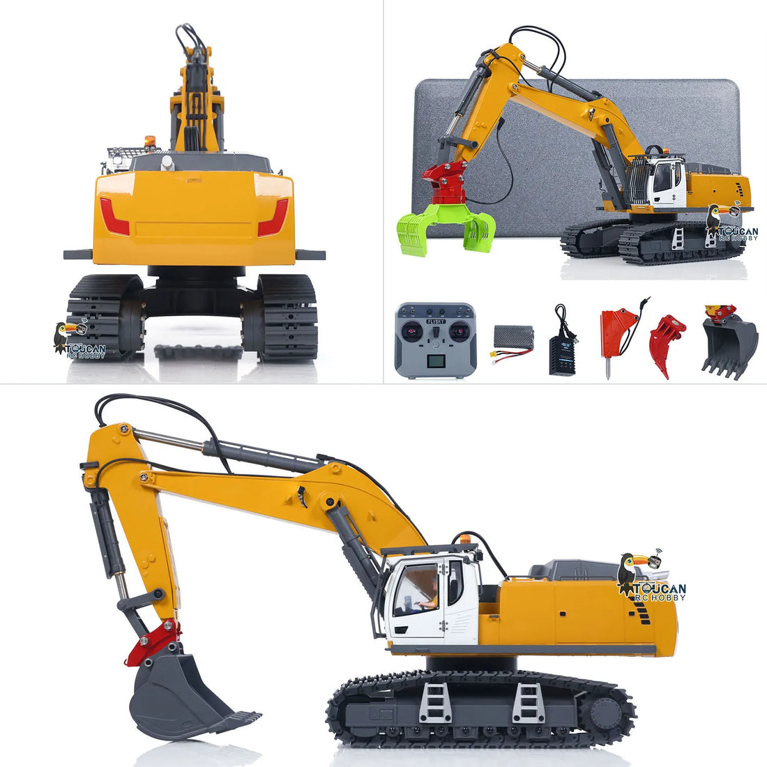 New KABOLITE 1/18 5901 100S RC Excavator Radio Control Digger Truck With Claw Ripper Construction Cars Vehicle Hobby Boys Toys