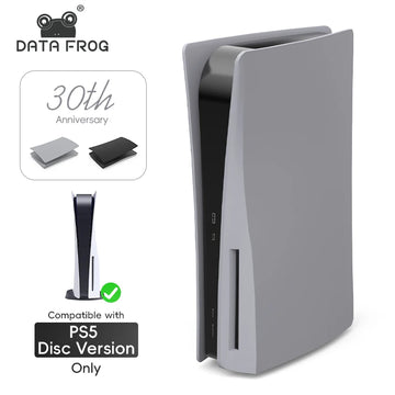 Protective Shell for PS5 Console 30th Anniversary GRAY Cover Upgrade Faceplate Replacement Accessories for PS5 Disc Digital
