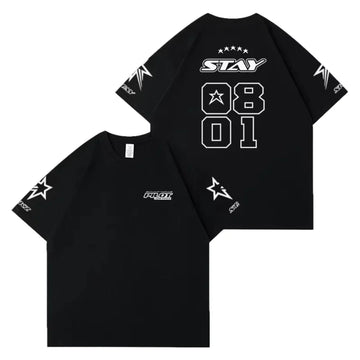 Kpop Stay T-shirt for Men and Women Summer Pure Cotton Clothing Casual Fashion Short Sleeve T-shirt Streetwear Fan Gifts Unisex