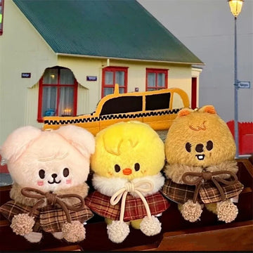 SKZ KPOP (Only clothes) Various anime doll costumes high aesthetic retro plaid cape Suitable 10cm DIY decorative cloaks clothing