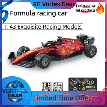 Vortex Gear【in stock】1/43 Mini Formula Racing 2.4g Three Speed Adjustable Alloy Simulation Car Remote Control Car festival gifts