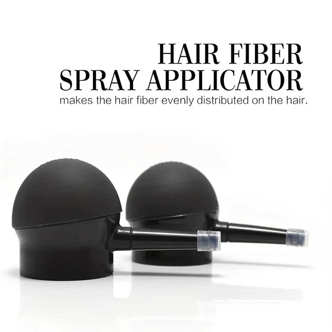 2-In-1 Hair Building Fibers Styling Kit with Hairline Optimizer Comb And Spray Applicator Pump Nozzle for Men Women Holiday Gift