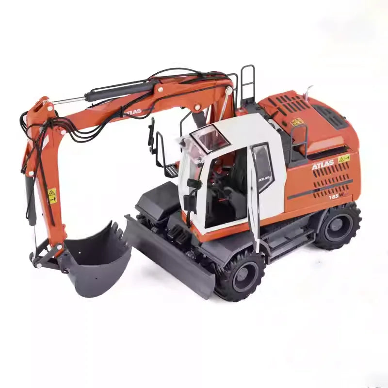 WELLY Atlas 185W 1:32 Die-Cast Wheeled Excavator Model — Alloy, Collectible