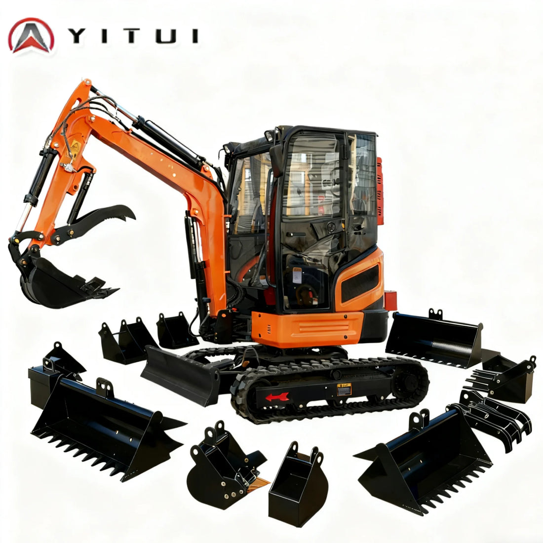 Customized Compact Mini Excavator 2.6 Ton with Multiple Attachments Small Digger for Garden Construction Farm Landscaping