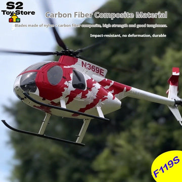 YuXiang F119S MD 500 Bird Armed Scale Helicopter GPS Laser Positioning Brushless RC Aircraft Smart Return For Outdoor RC Fans